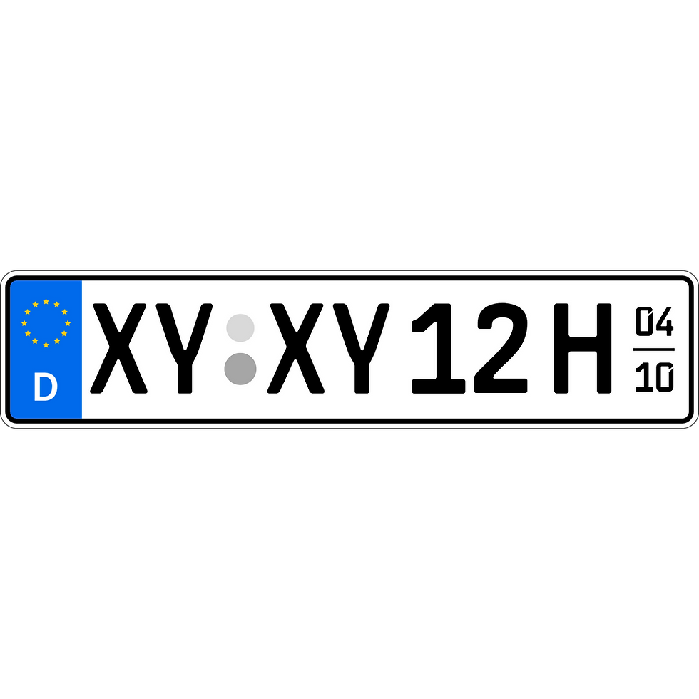 Miniaturbild: Kfz-Kennzeichen