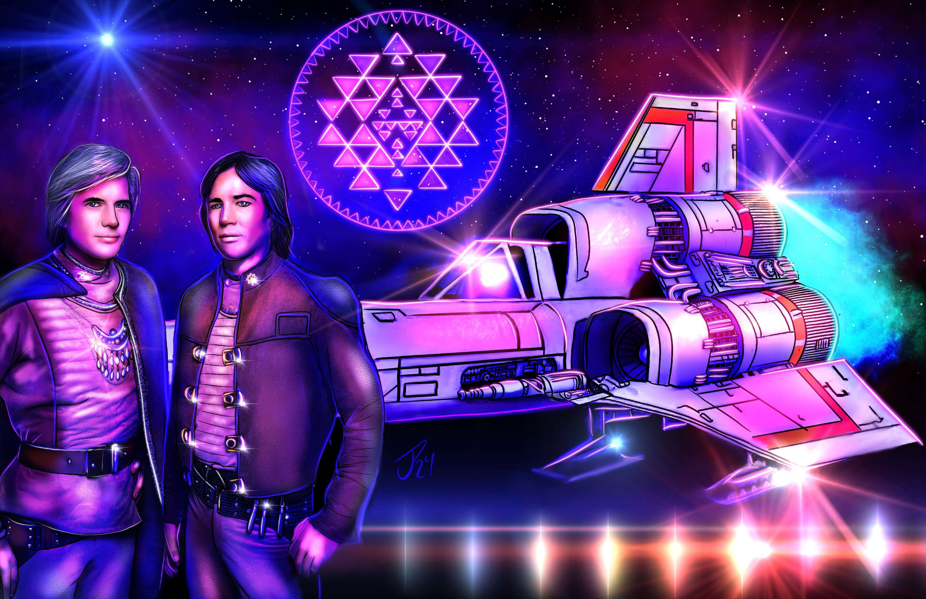 "Life Here Began Out There" Art Print