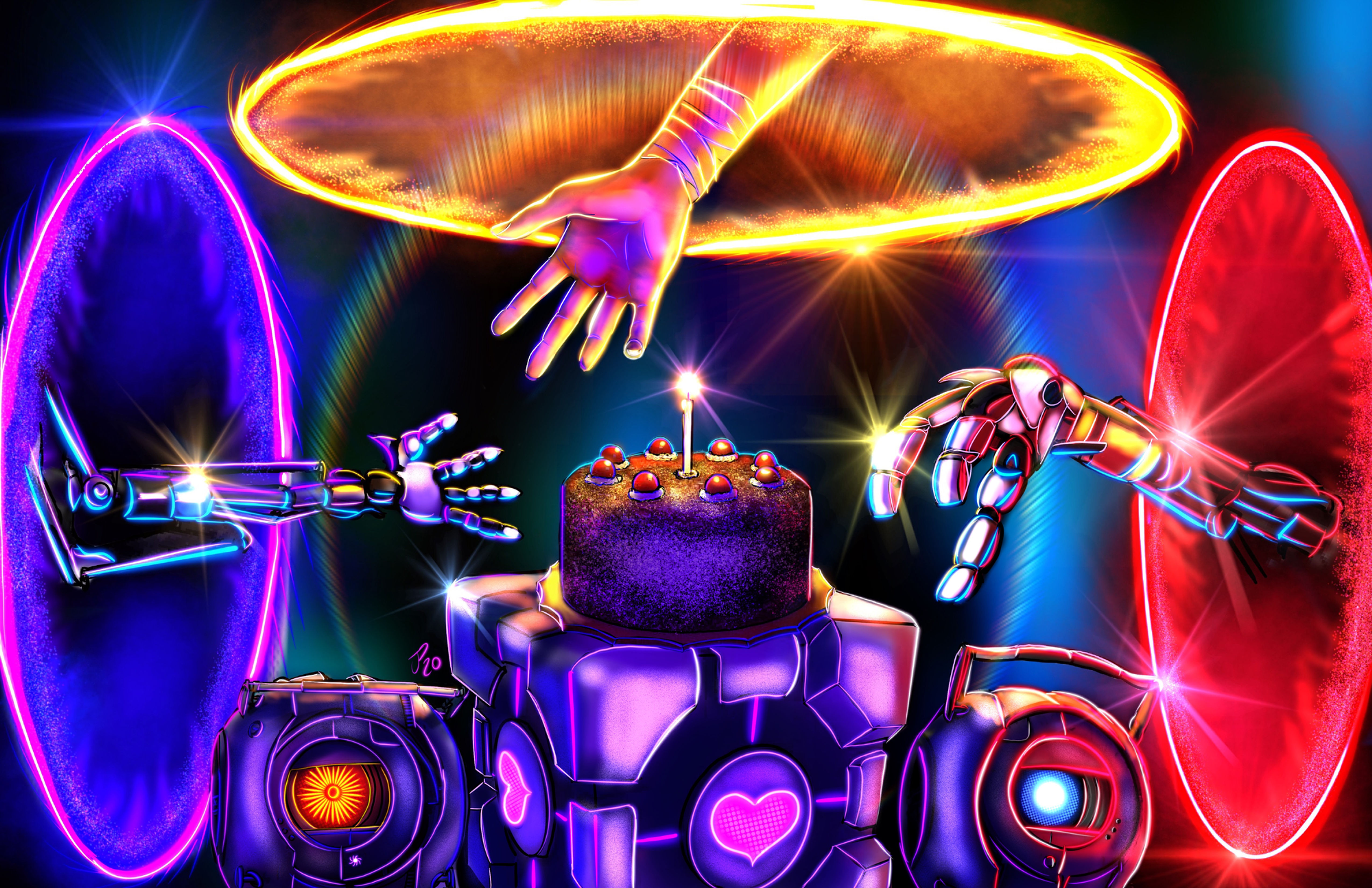 "The Cake Is A Lie" Art Print