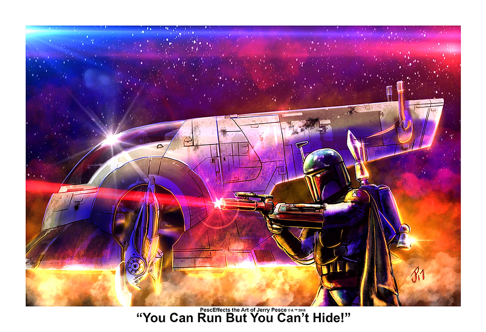 Thumbnail: "You Can Run But You Can't Hide" Art Print