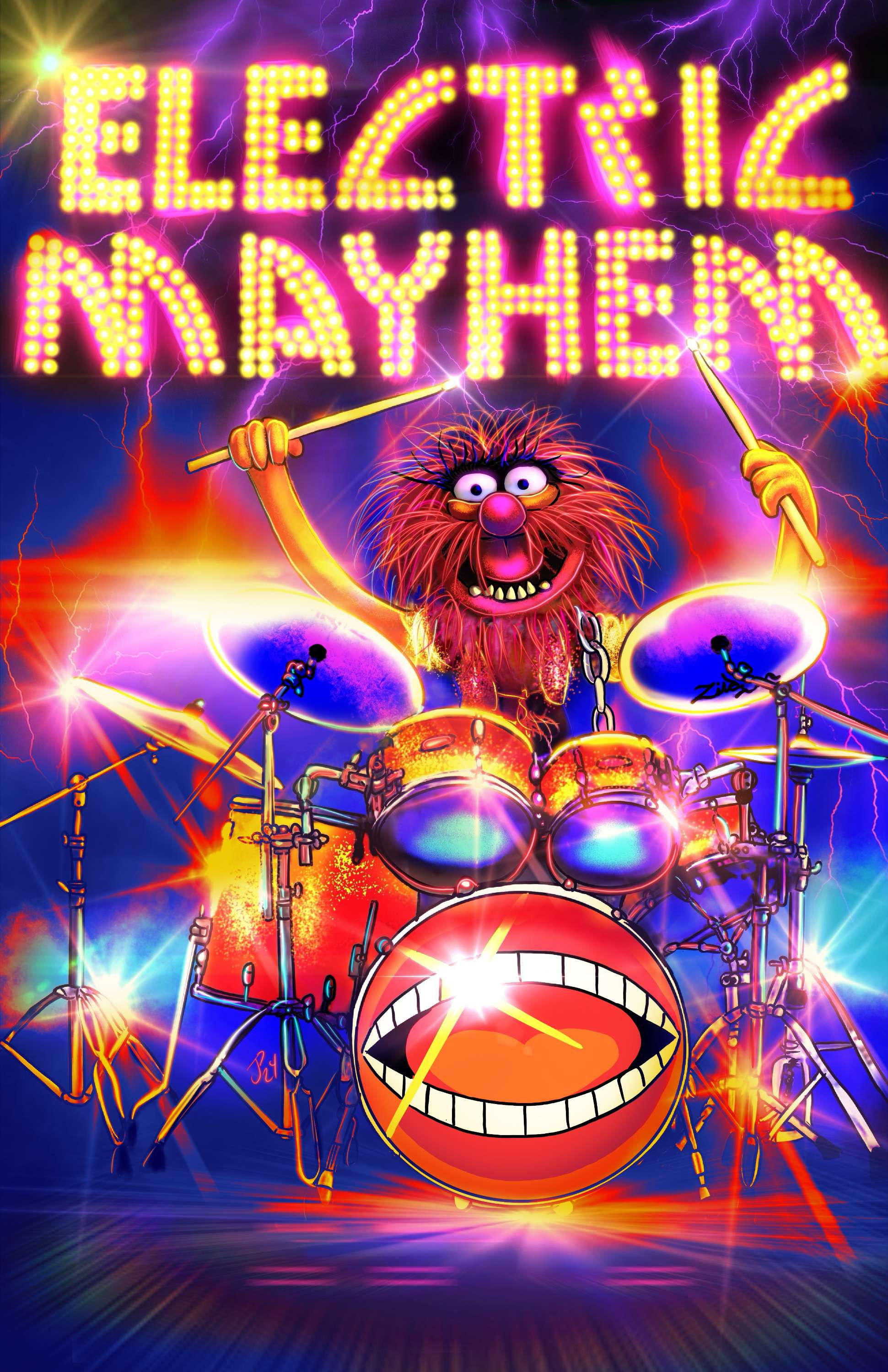 "Beat Drums!" Art Print