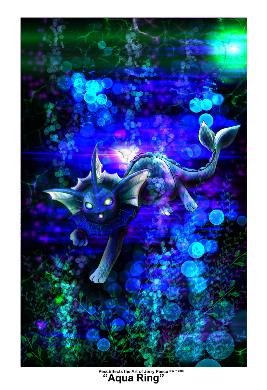 Thumbnail: "Aqua Ring" Art Print