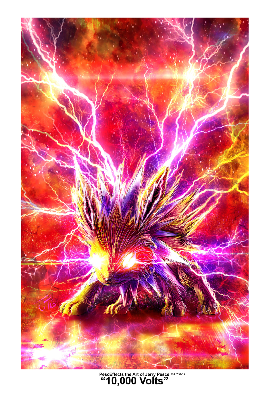 Thumbnail: "10,000 Volts" Art Print