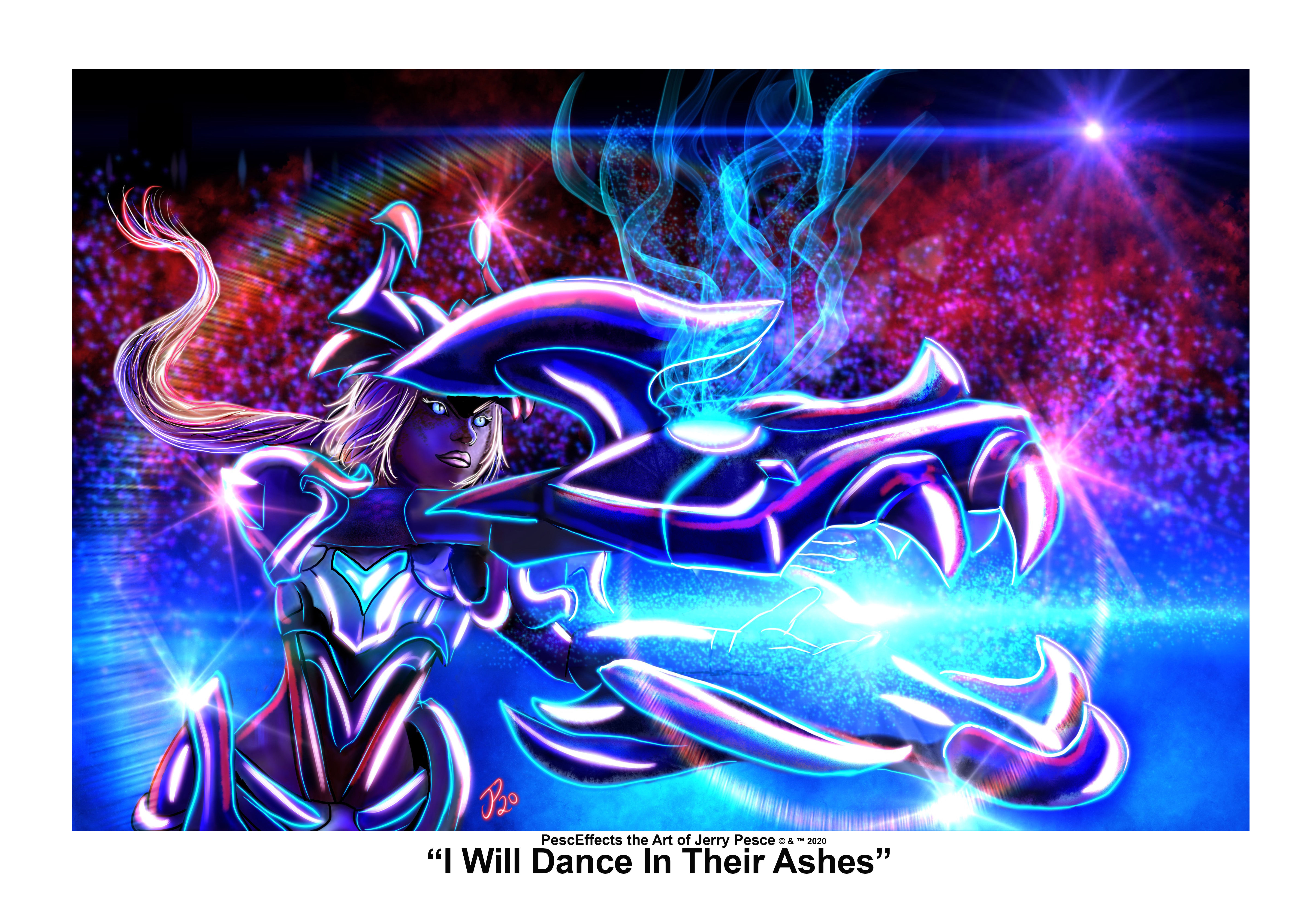 "I Will Dance In Their Ashes" Art Print