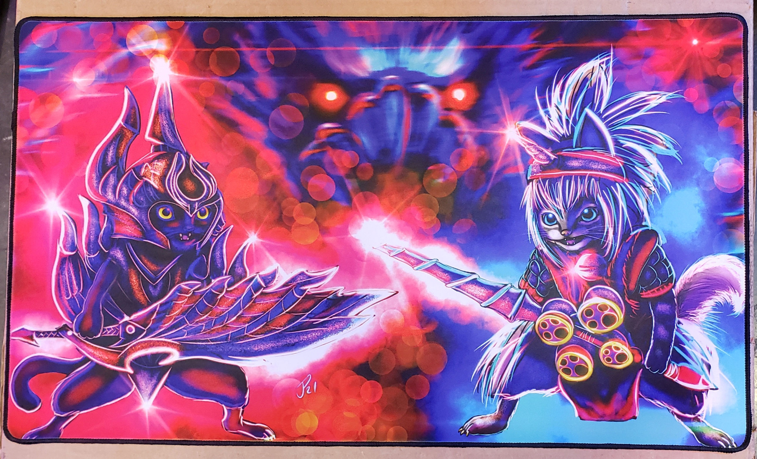 "Palico Attack" Playmat