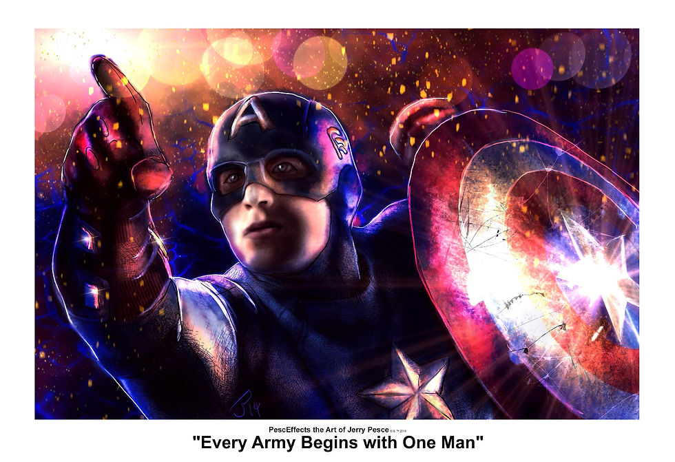 Thumbnail: "Every army begins with one man" Art Print