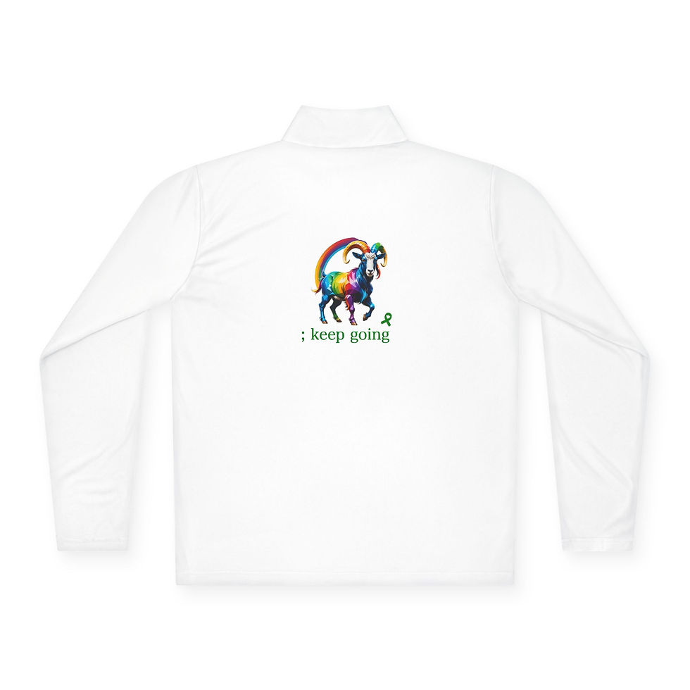 Thumbnail:  G.O.A.T. Mental Health Unisex Quarter-Zip Pullover