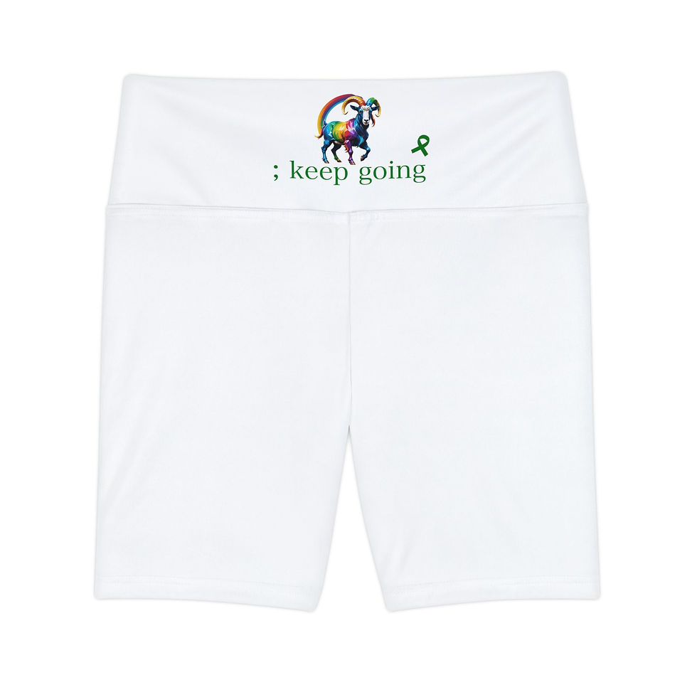 Thumbnail: G.O. A.T.  Mental health Women's Workout Shorts (AOP)