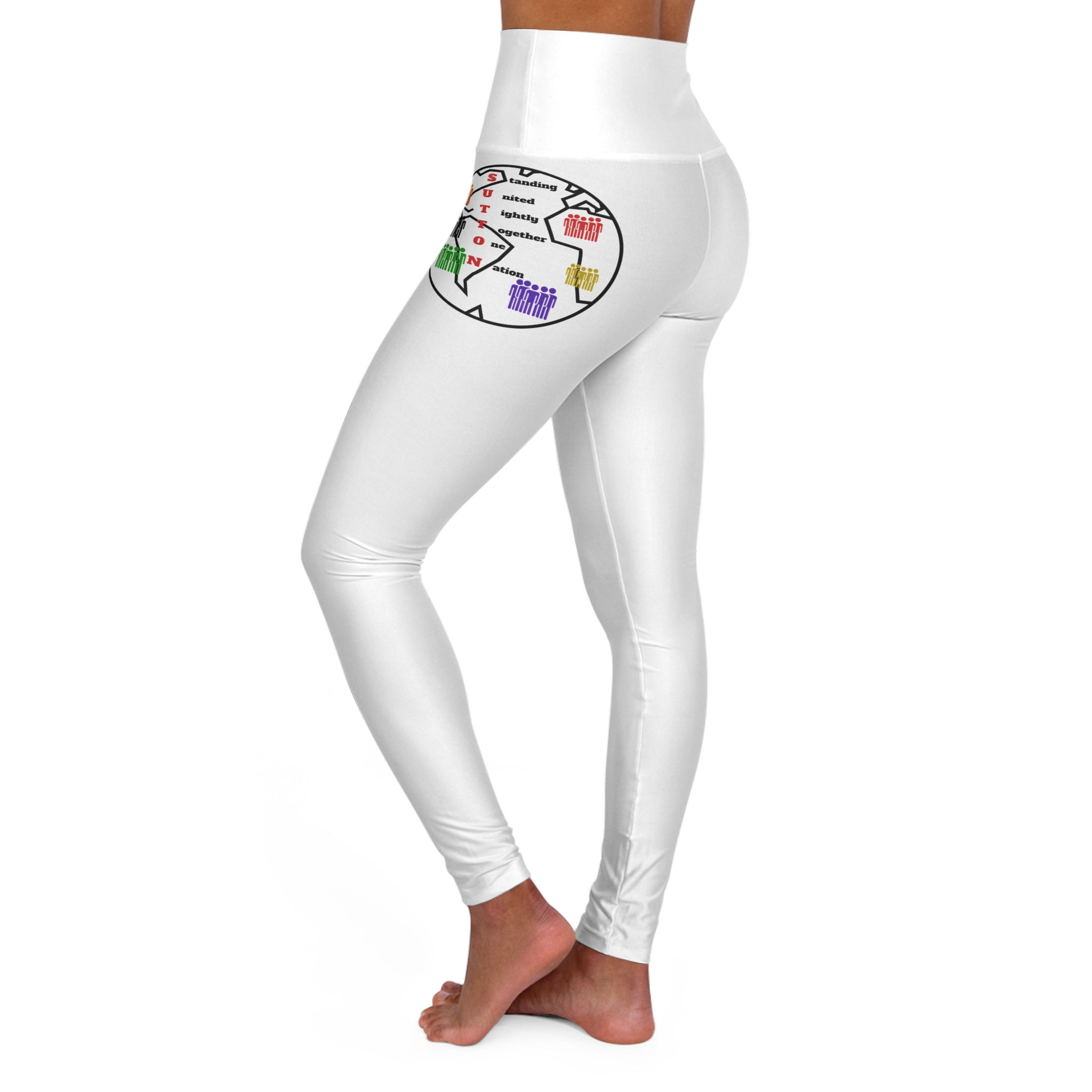 G.O.A.T. Mental health High Waisted Yoga Leggings (AOP)