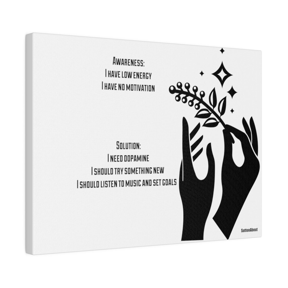 Awareness Matte Canvas, Stretched, 0.75"