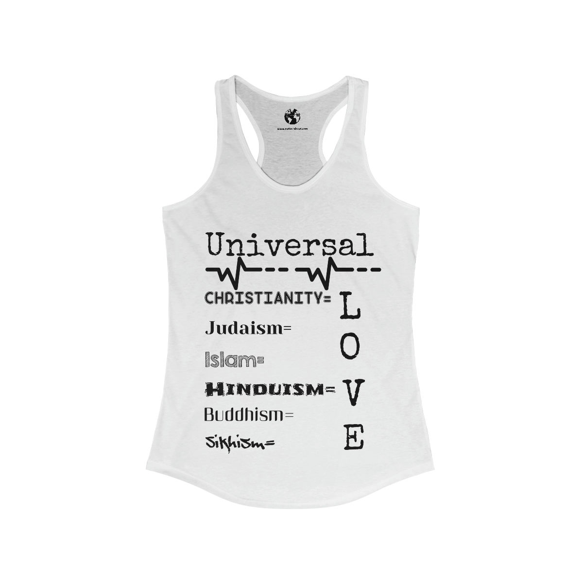 Universal Love Women's Ideal Racerback Tank