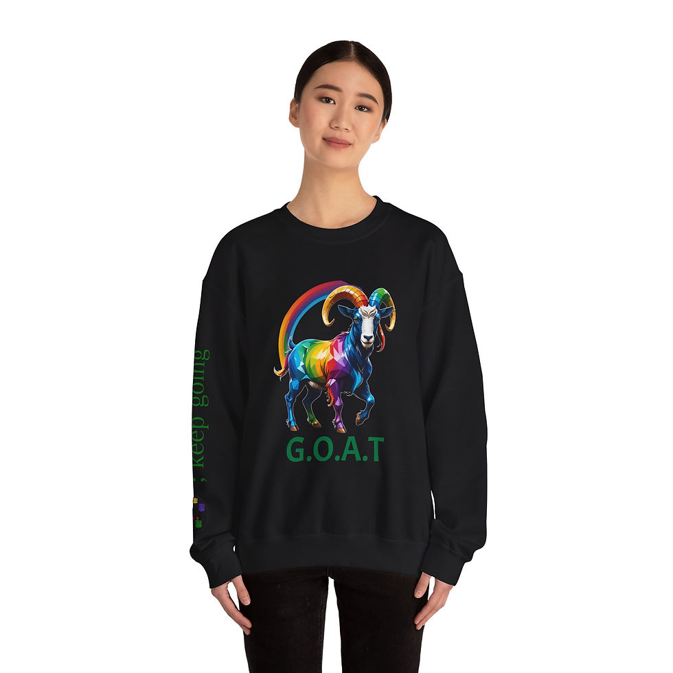 Thumbnail: Mental Health Goat Sweatshirt - Unisex Heavy Blend Crewneck