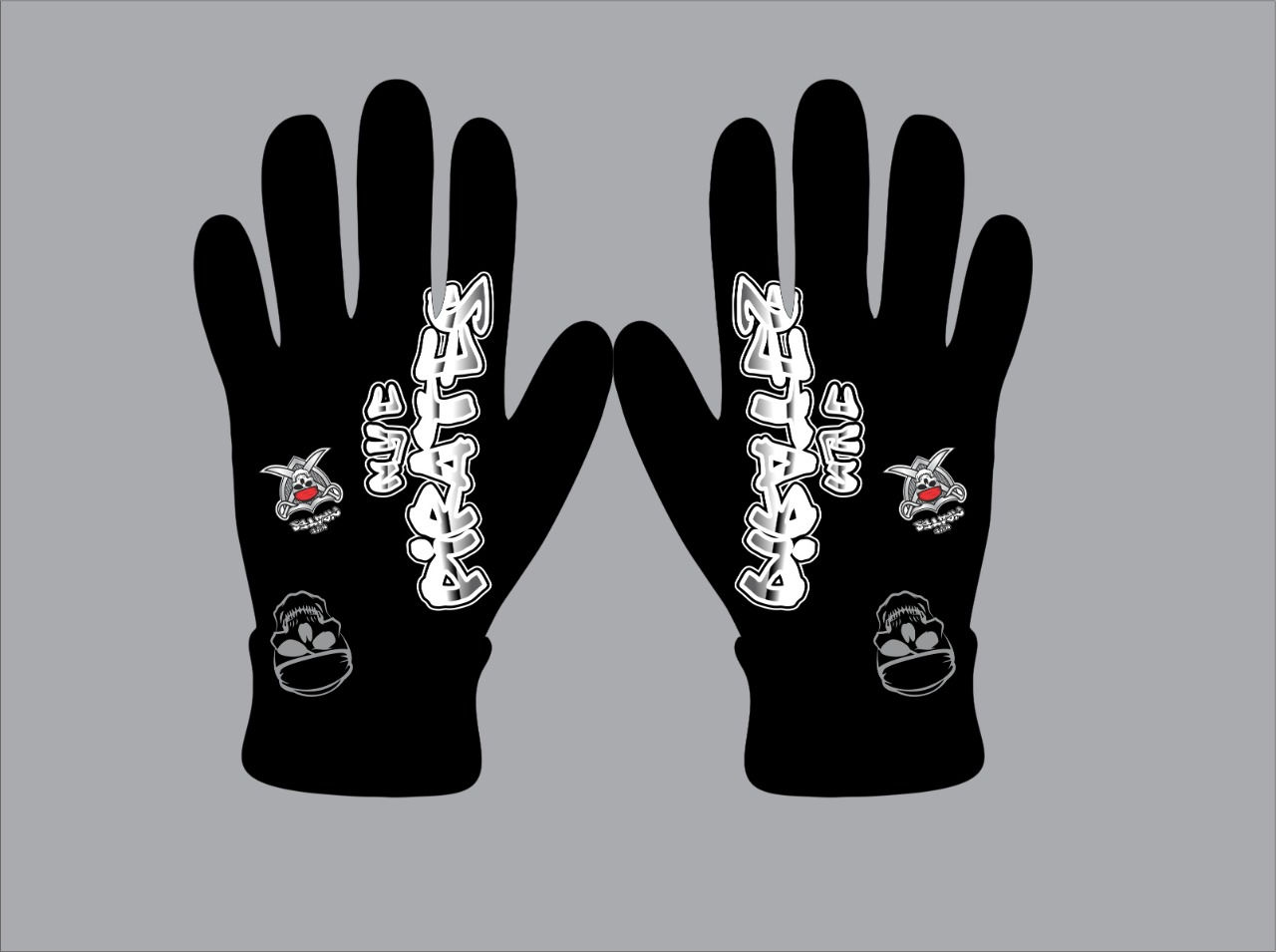 NYC Pirates Riding Gloves