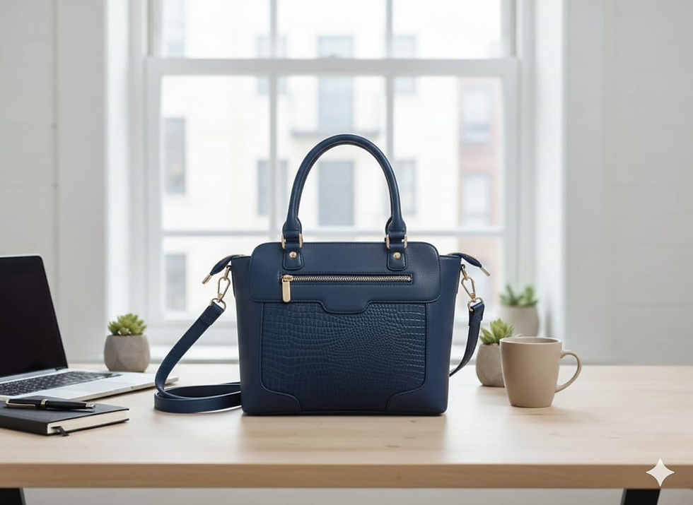 Thumbnail: Top Grain Leather Tote Bag