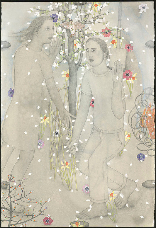 "Gardener" by Janpeter Muilwijk (Netherlands), 2014. I love how the white blossoms mark Jesus' wounds and he is opening the gate around the tree.