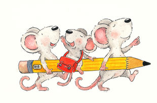 Mice and pencil