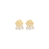 Thumbnail: Pearl Elegant Light Drop Gold plated Earrings for Women and Girls