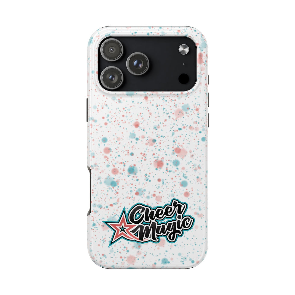 Thumbnail: Cheer Magic Tough Phone Case – White Splatter