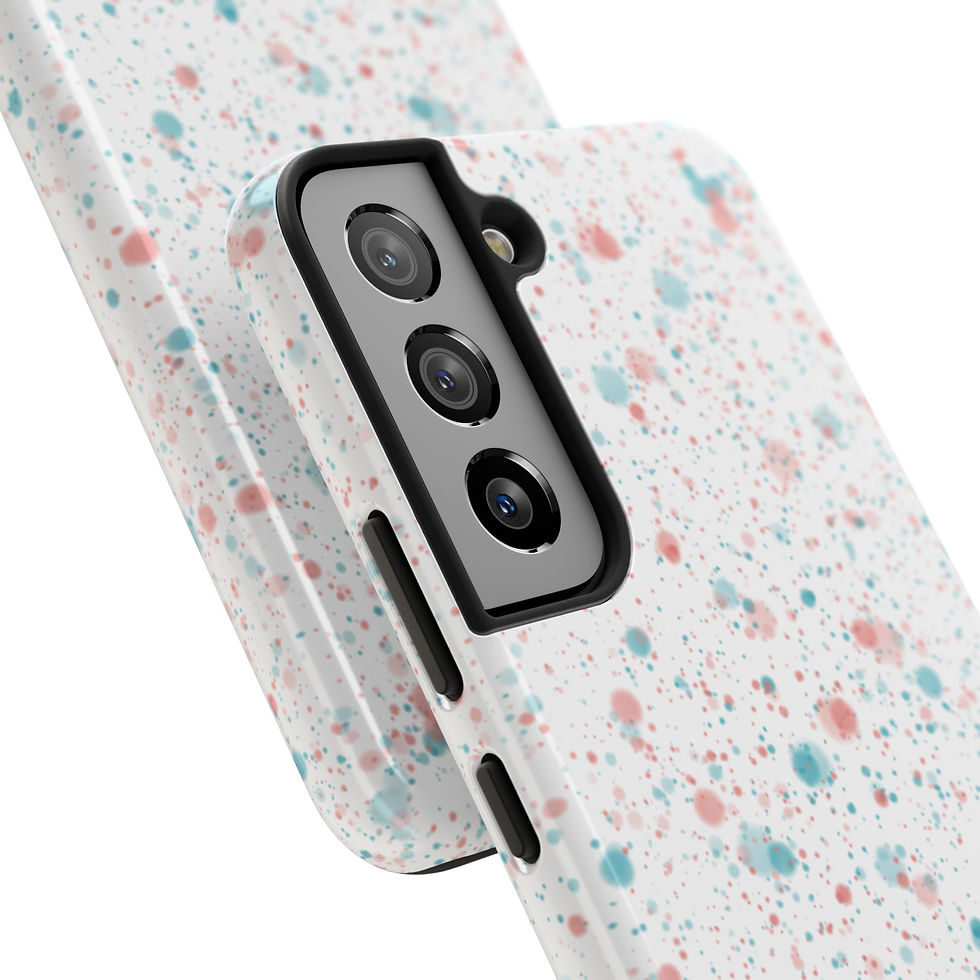 Thumbnail: Cheer Magic Tough Phone Case — White Splatter (Galaxy S21, S22, S23, S24, S25)