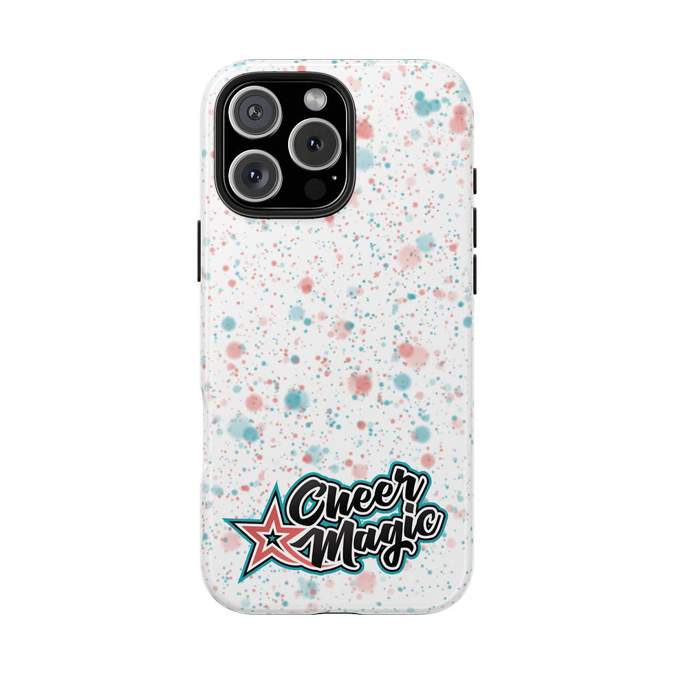 Thumbnail: Cheer Magic Tough Phone Case – White Splatter