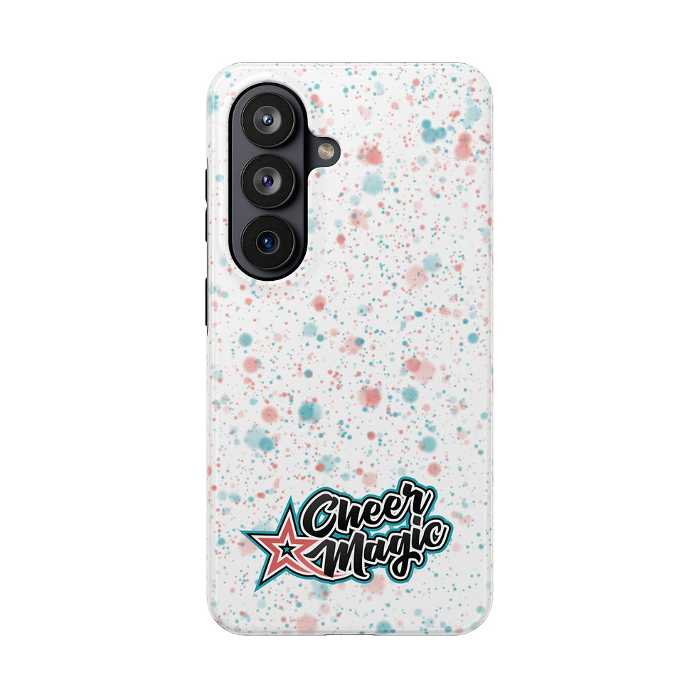 Thumbnail: Cheer Magic Tough Phone Case – White Splatter