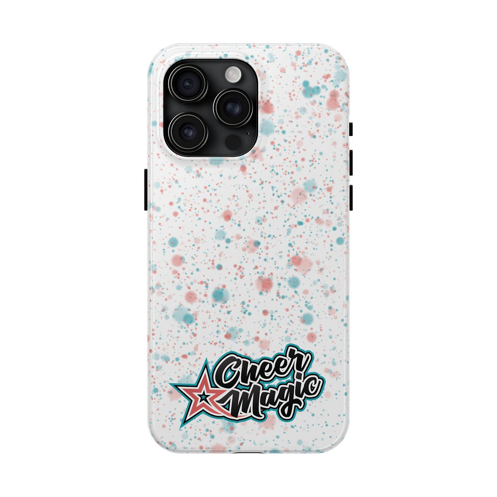 Thumbnail: Cheer Magic Tough Phone Case – White Splatter