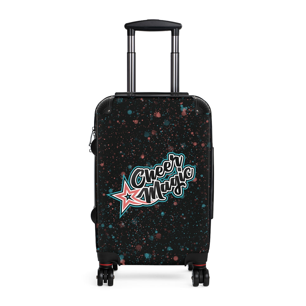 New Logo CMA Suitcase - Coral Teal Splatter Luggage