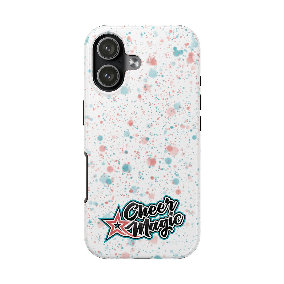 Thumbnail: Cheer Magic Tough Phone Case – White Splatter