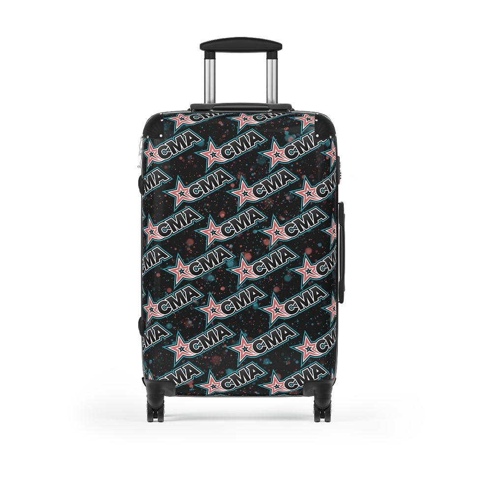 Thumbnail: CMA Repeat Suitcase - Coral Teal Black Splatter 