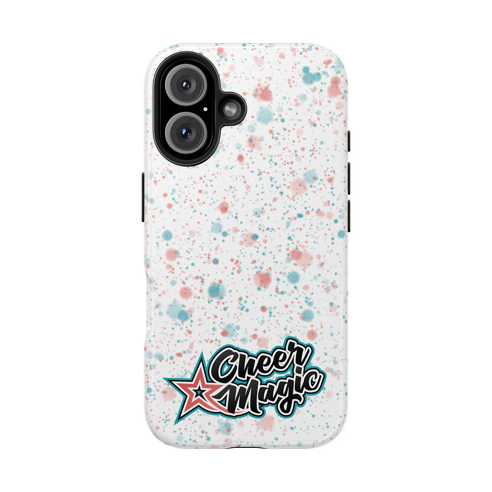 Thumbnail: Cheer Magic Tough Phone Case – White Splatter