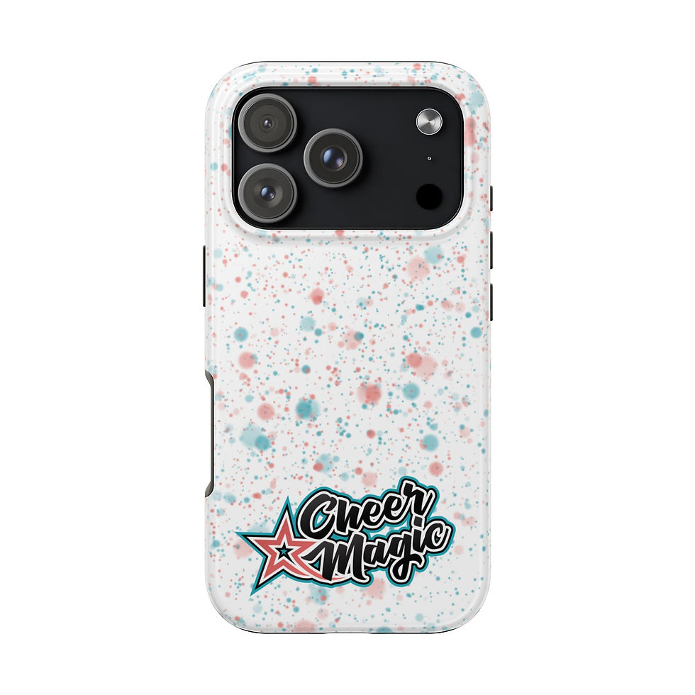 Thumbnail: Cheer Magic Tough Phone Case – White Splatter