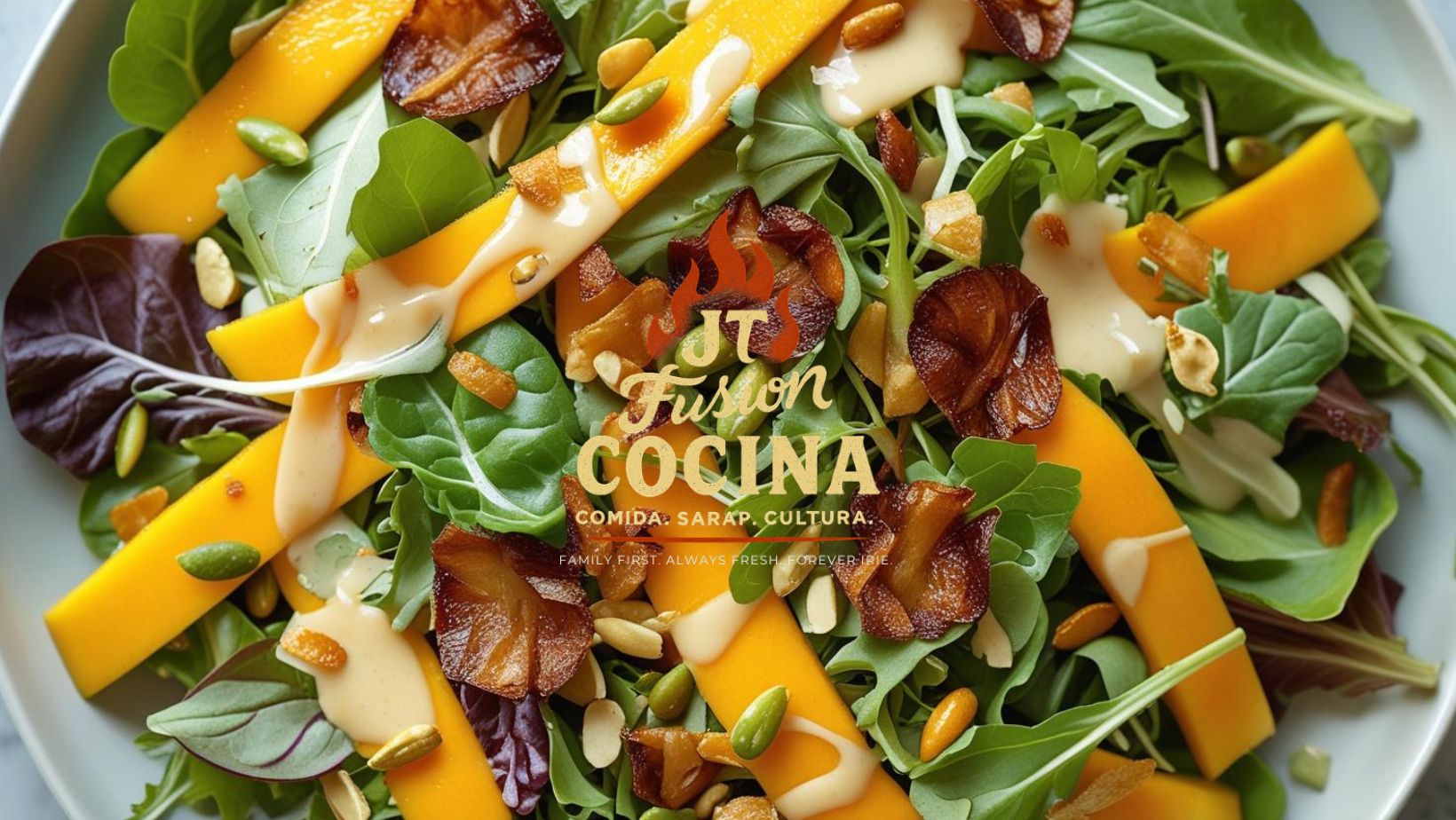 JT Fusion Cocina — corporate catering spread
