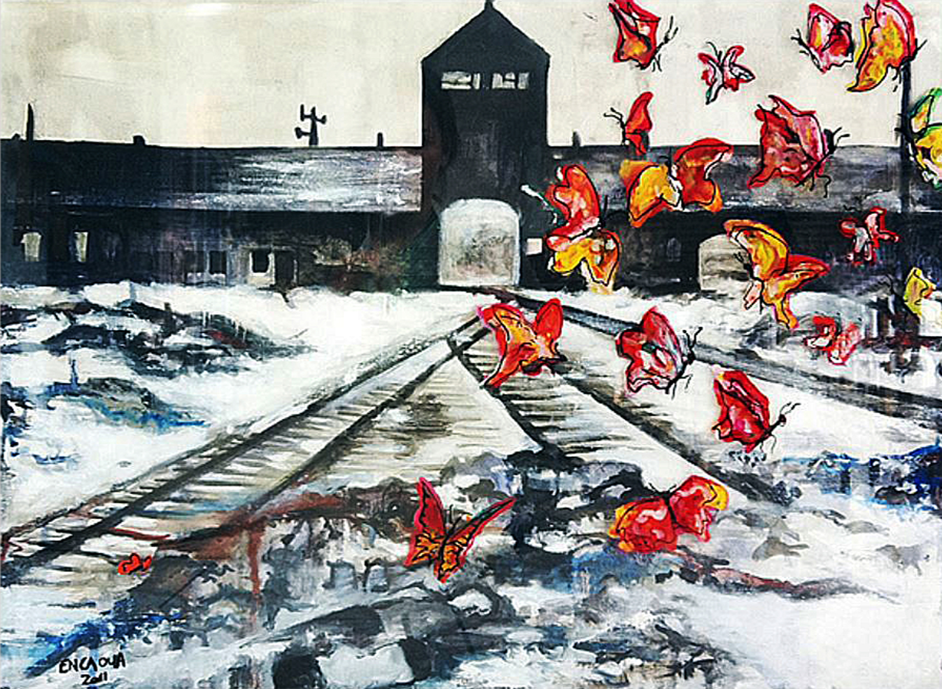 auschwitz butterflies