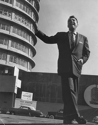 At the unfinished Capitol Records Tower
