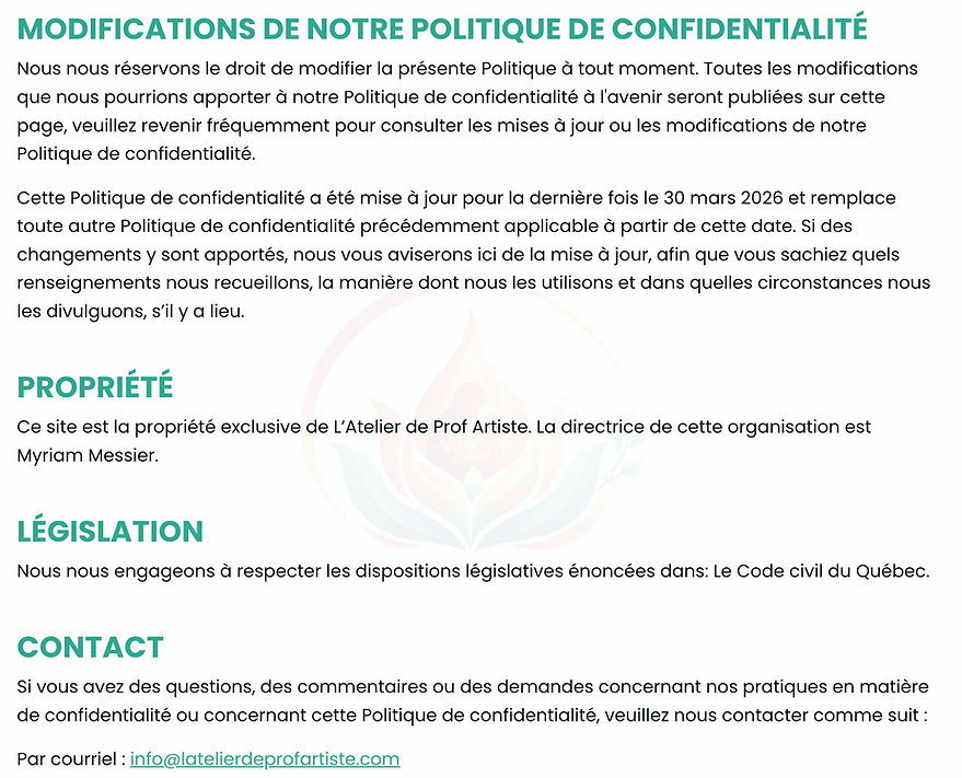 capture qui explique les mentions légales