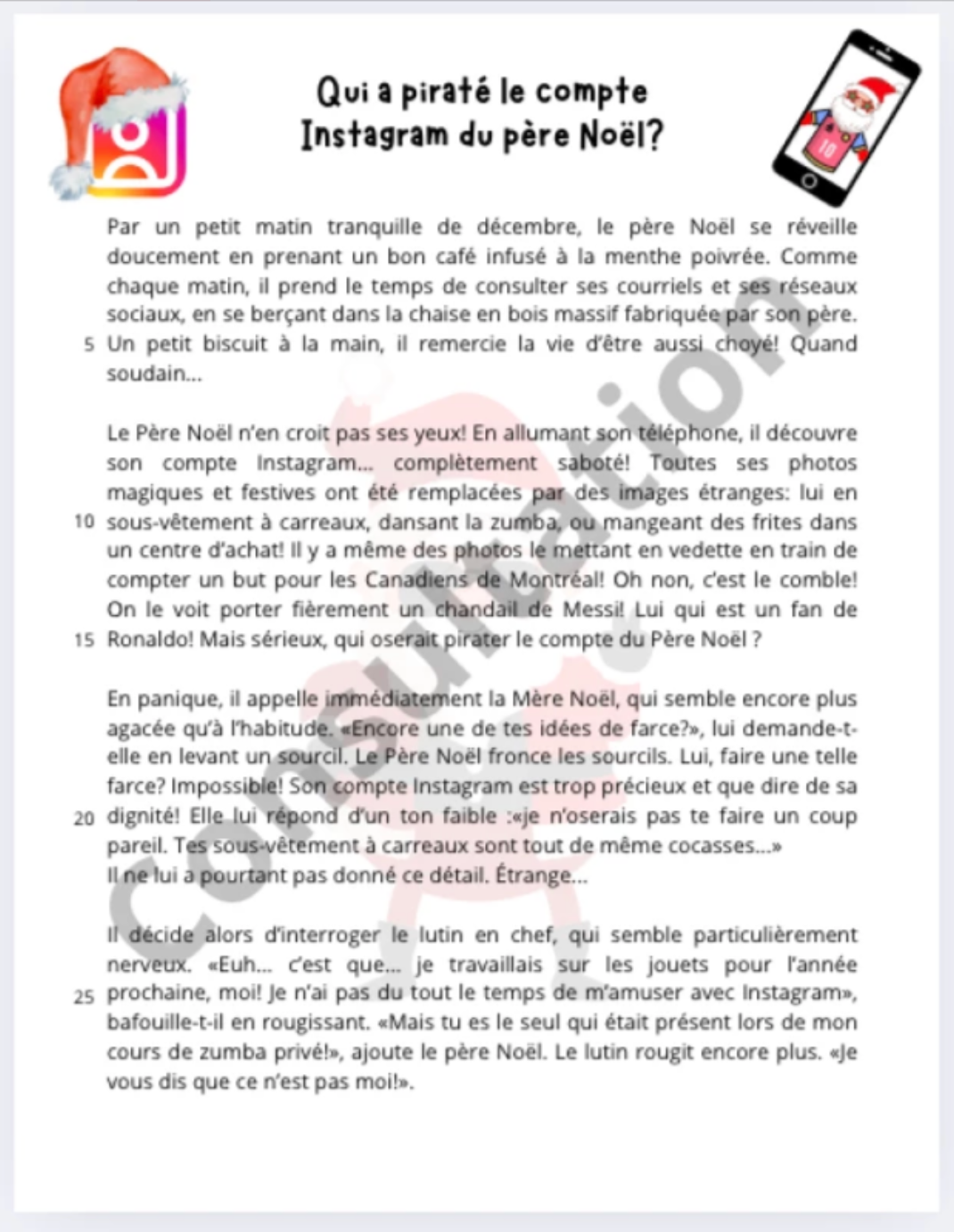 Qui a piraté le compte Instagram du père Noël?