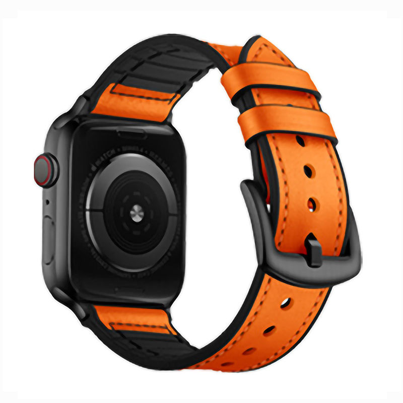 Thumbnail: AM-L08  LEATHER  &  SILICONE  WATCH  BAND