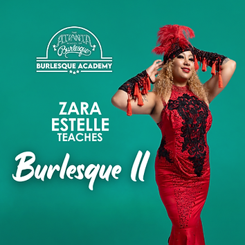 Burlesque performer posing for photo