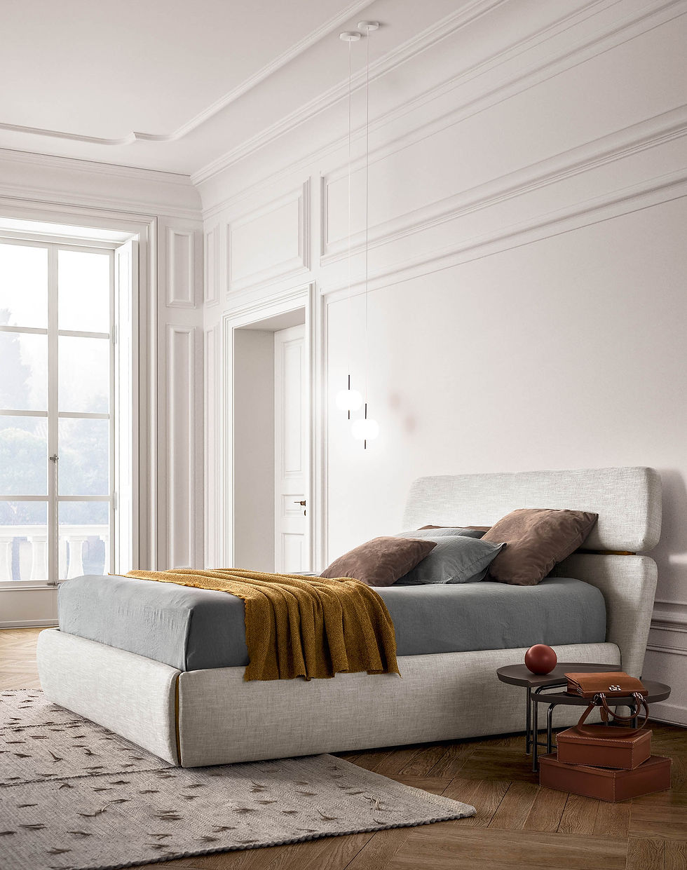 Miniatura: Letto Rialto Dritto By Pianca