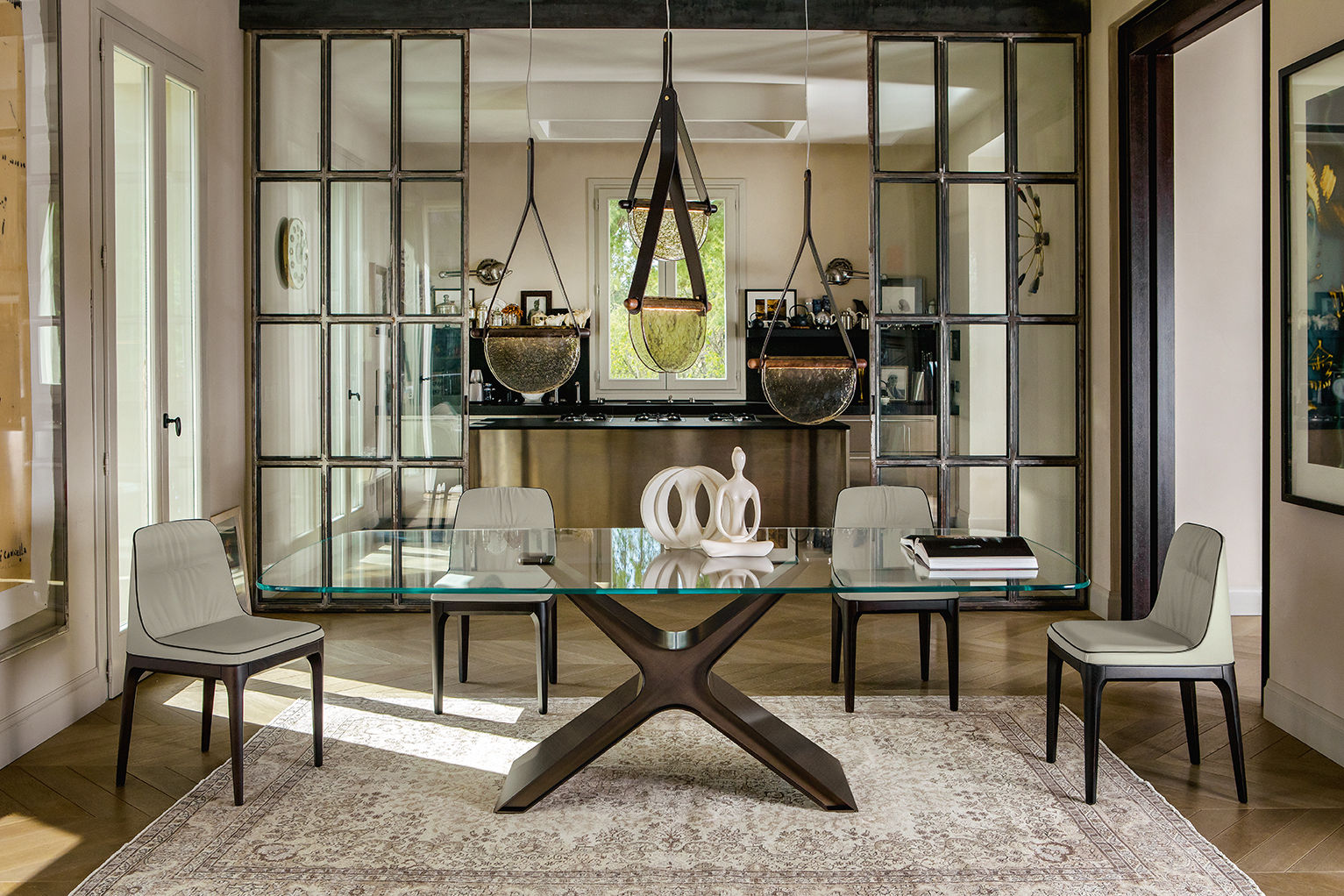 Tavolo Calliope Glass Allungabile By Tonin Casa