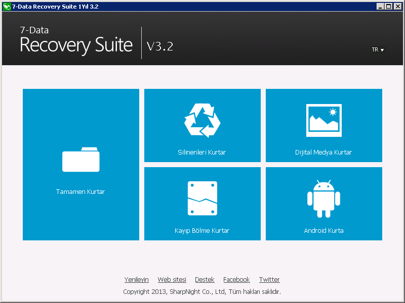 7 data recovery suit full sorunsuz veri kurtarma programi