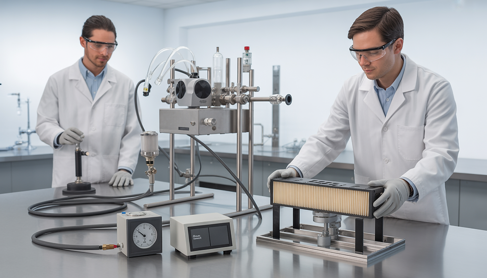 Sistemas TOPAS aplicados ao setor automotivo: ensaios avançados de filtros, aerossóis e eficiência fracionária