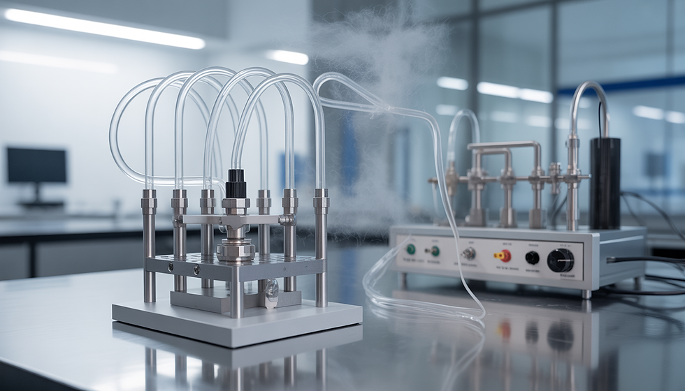 Operação de Sistemas de Troca de Amostra em Testes Contínuos de Filtração de Aerossóis