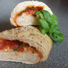 Calzone med pesto