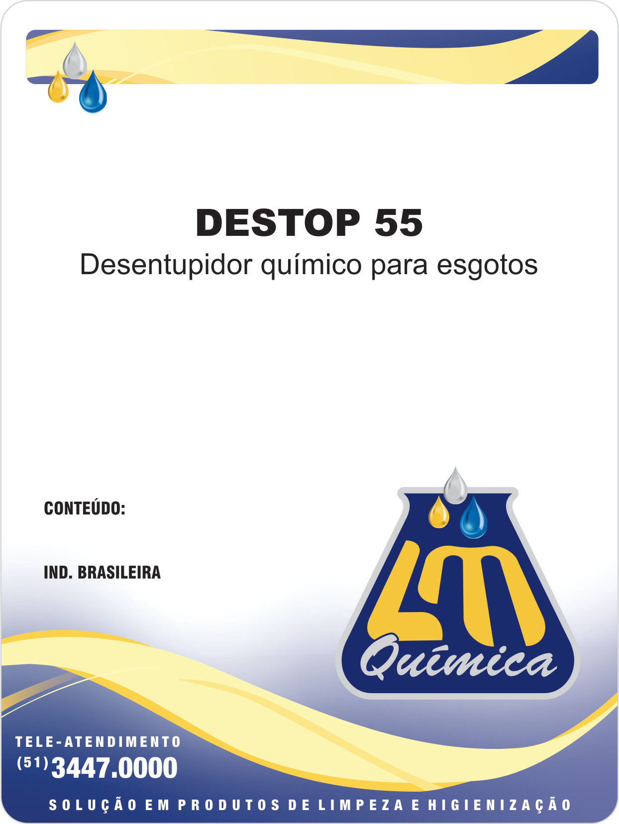 Desentupidor Químico de Esgotos