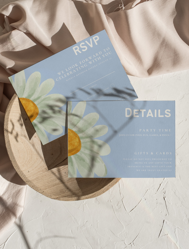 Thumbnail: Daisy First Birthday Invitation Set