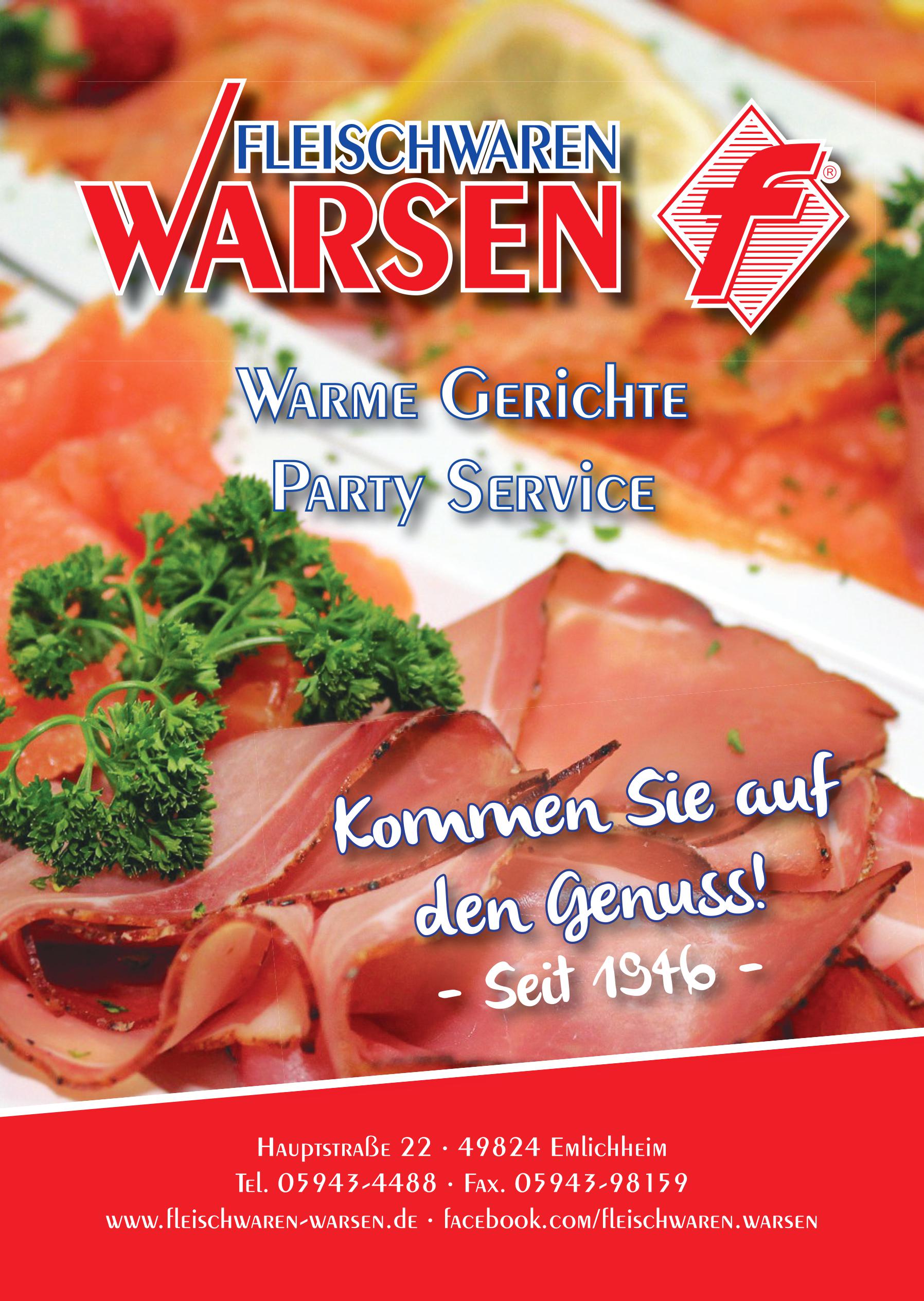 Fleischwaren Waren Partyservice