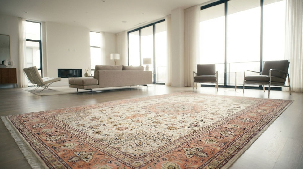 Miniatura: Tappeto Persiano Tabriz 60R in lana con inserti in seta