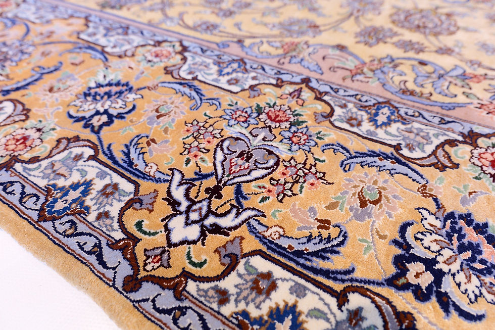 Miniatura: Tappeto Persiano Isfahan Seta Extra Fine