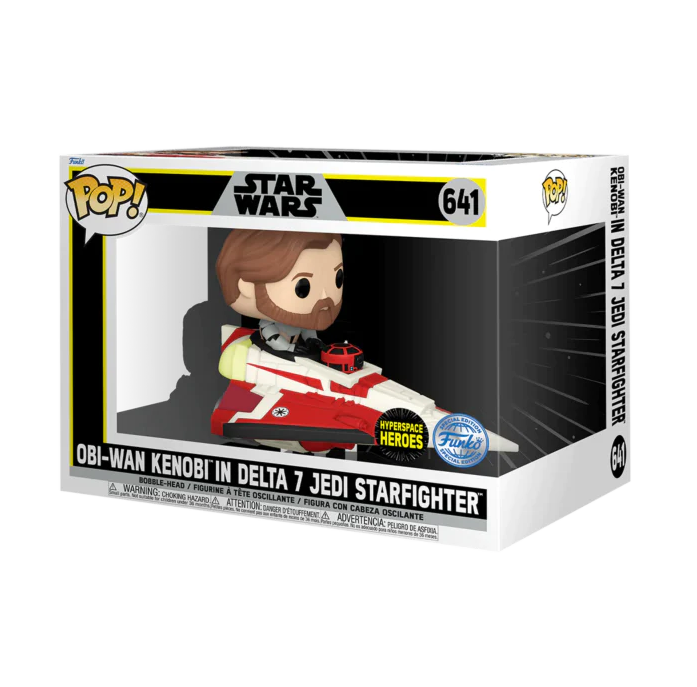 Miniatura: Obi Wan Kenobi in Delta 7 Jedi Starfighter - FUNKO POP